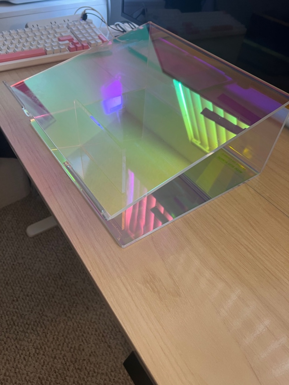 Iridescent Acrylic Tablet/Laptop/Accessory Stand - Gradient - Picture 2 of 5